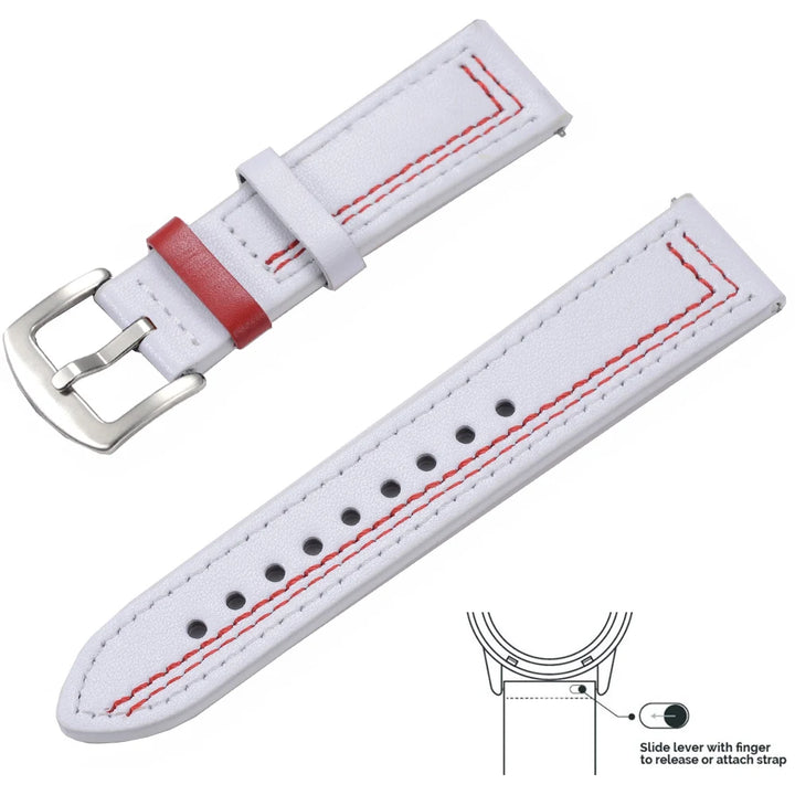Vintage Genuine Leather Watch Strap 20/22mm