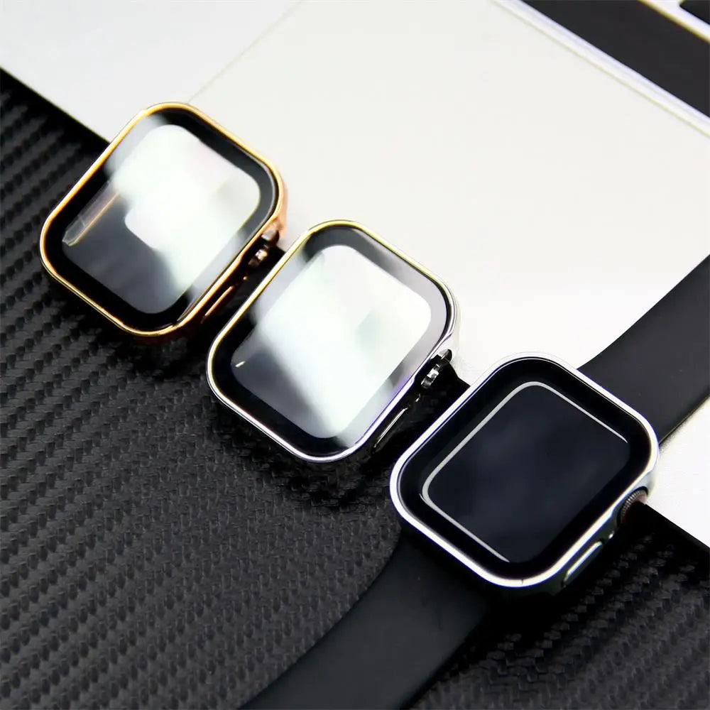 Cover for Apple Watch 11 Case 46mm 42mm 45mm 44mm 49mm 41 40mm Tempered Glass Screen Protector Series 10 7 8 9 SE 6 5 4 Ultra 3