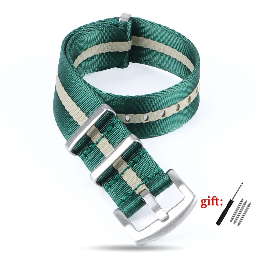 Nylon Military Watch Strap 18/20/22mm (Sport Band)