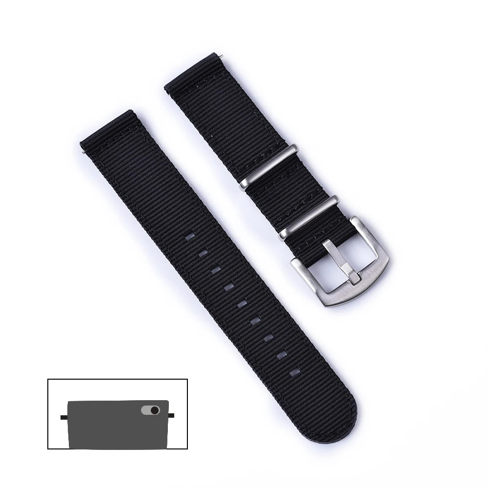 NATOBELT Nylon Sailcloth Strap 18mm 20mm 22mm Spring Military Quick Release Watchband For Watch Accessories Replacement Bracelet