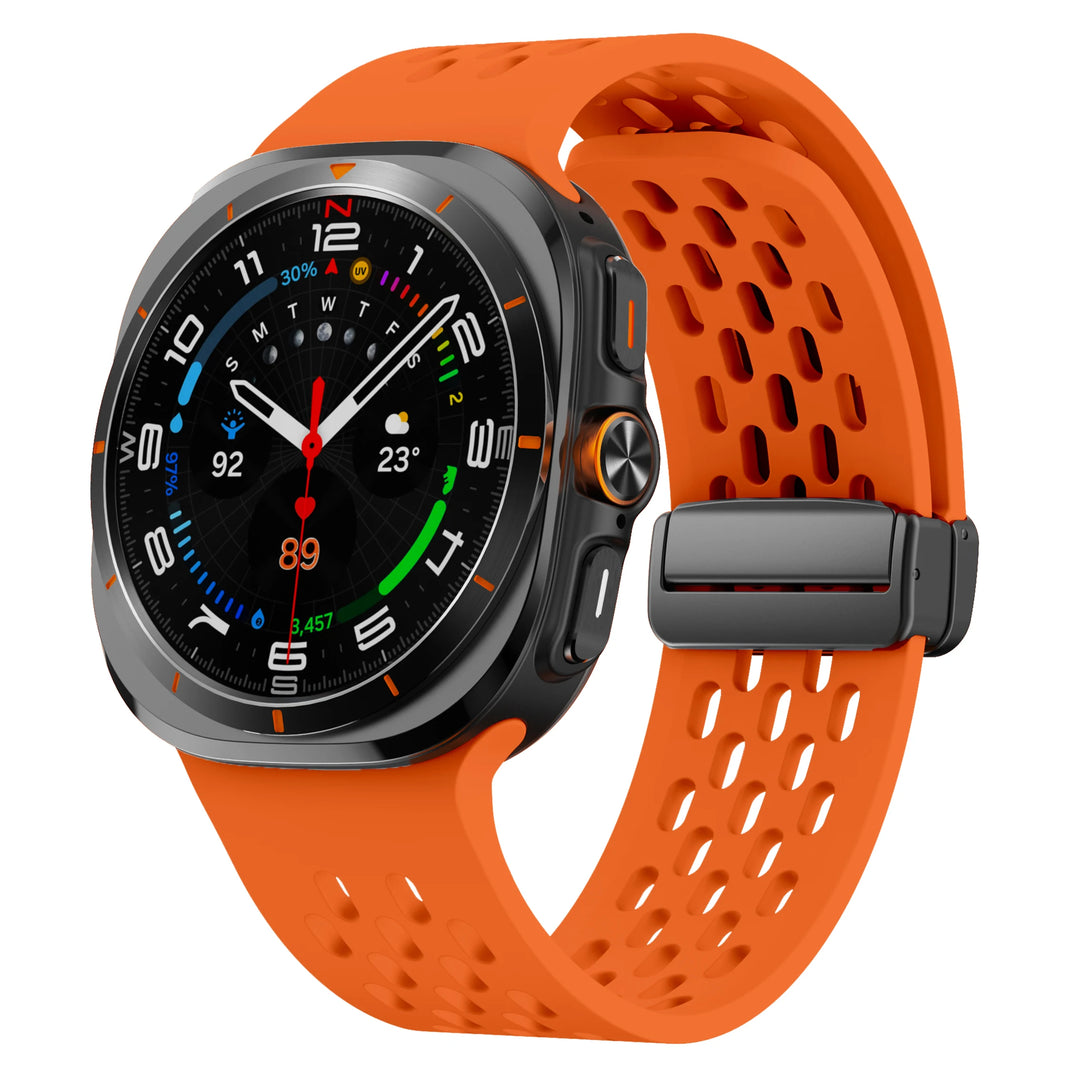 Breathable Silicone Magnetic Strap for Samsung Galaxy Watch Ultra 47mm