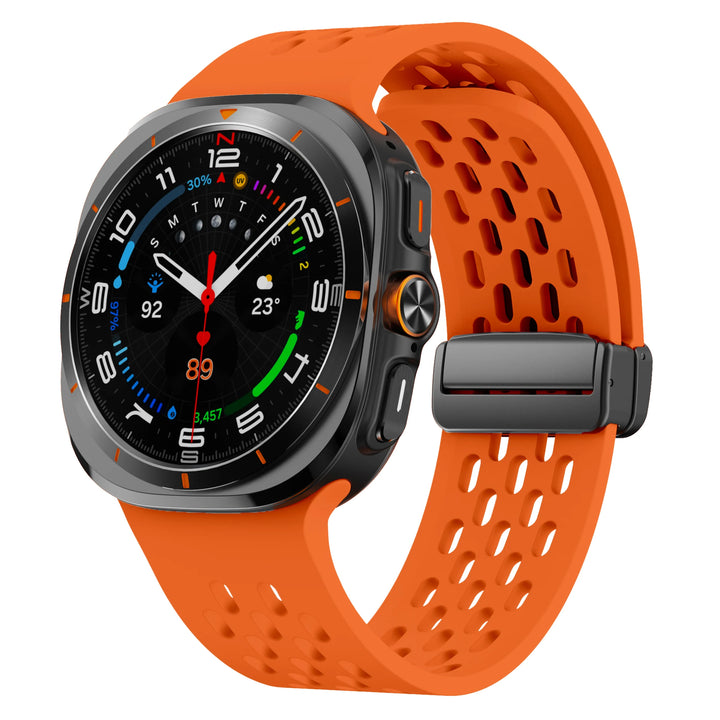 Breathable Silicone Magnetic Strap for Samsung Galaxy Watch Ultra 47mm