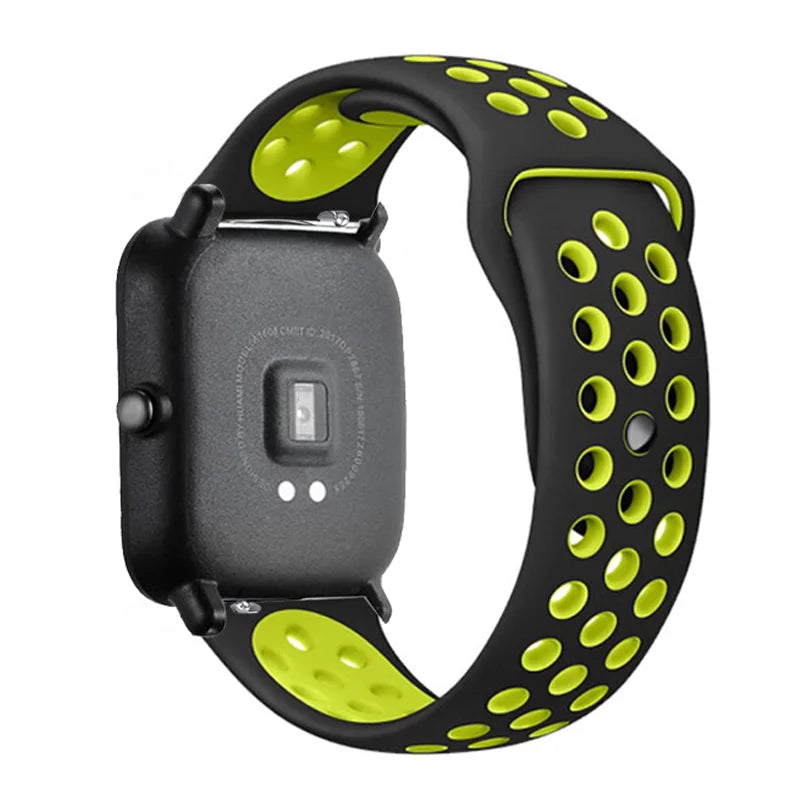 20mm/22mm Silicone band For Amazfit GTS 4/3/2/2e/2 4 Mini GTR 4/2/3 Pro/47mm/stratos 3 Watch Bracelet correa Amazfit bip 6 strap