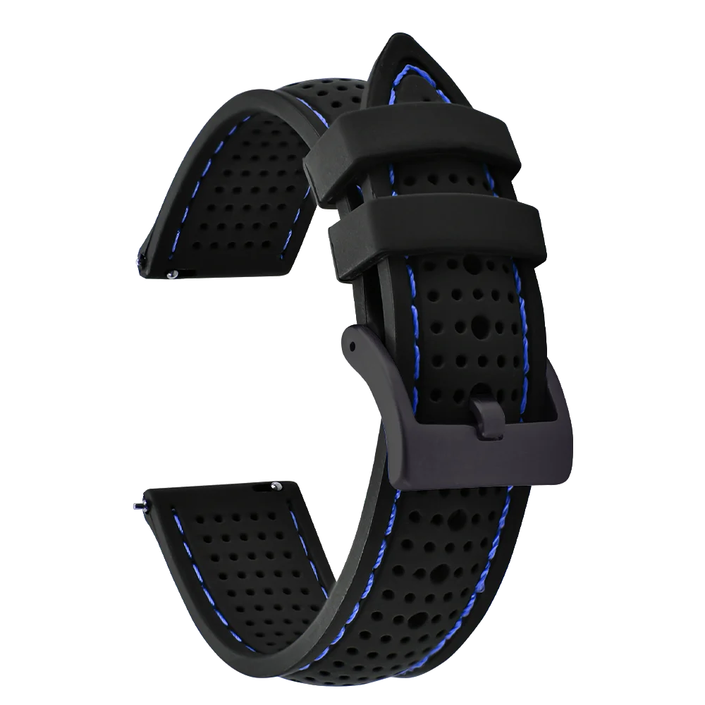 NATOBELT Soft Porous Rubber Watch Strap – Quick Release (18-22mm)