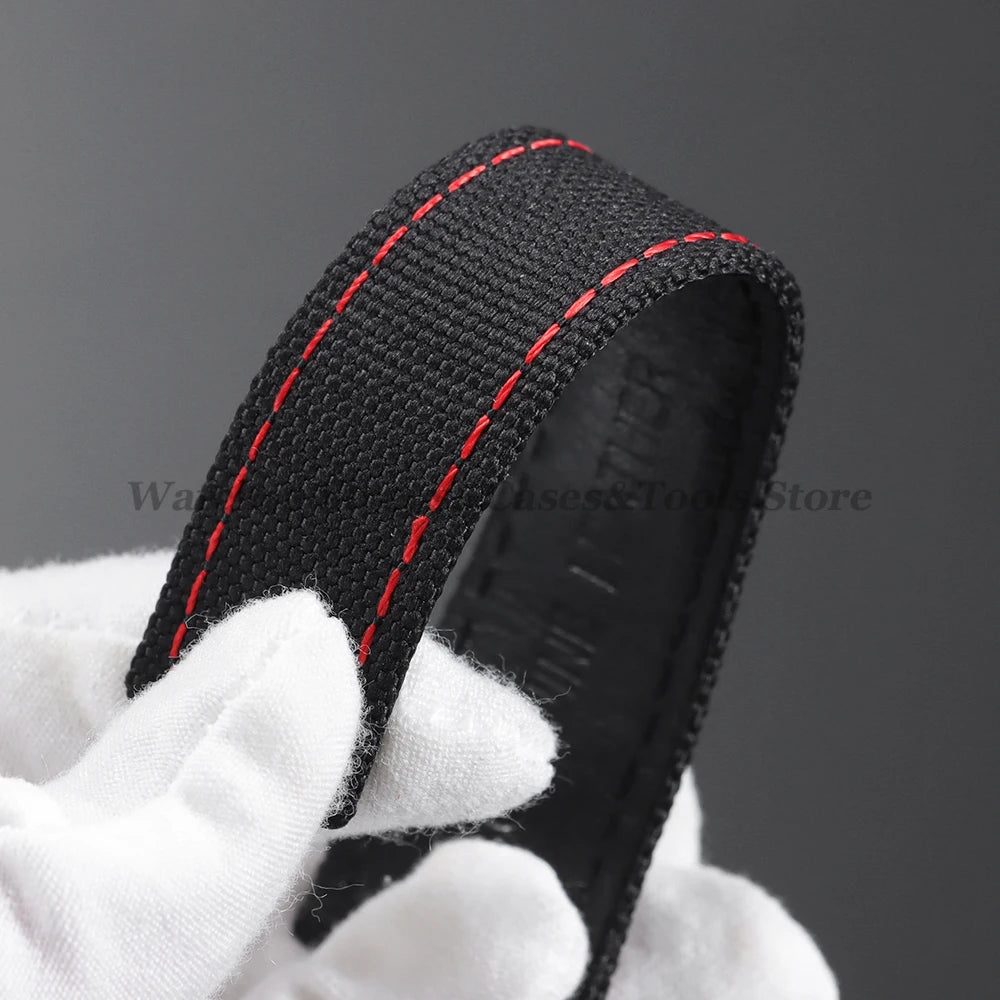 Canvas Nylon Strap (20–22mm) – Folding Buckle Sport