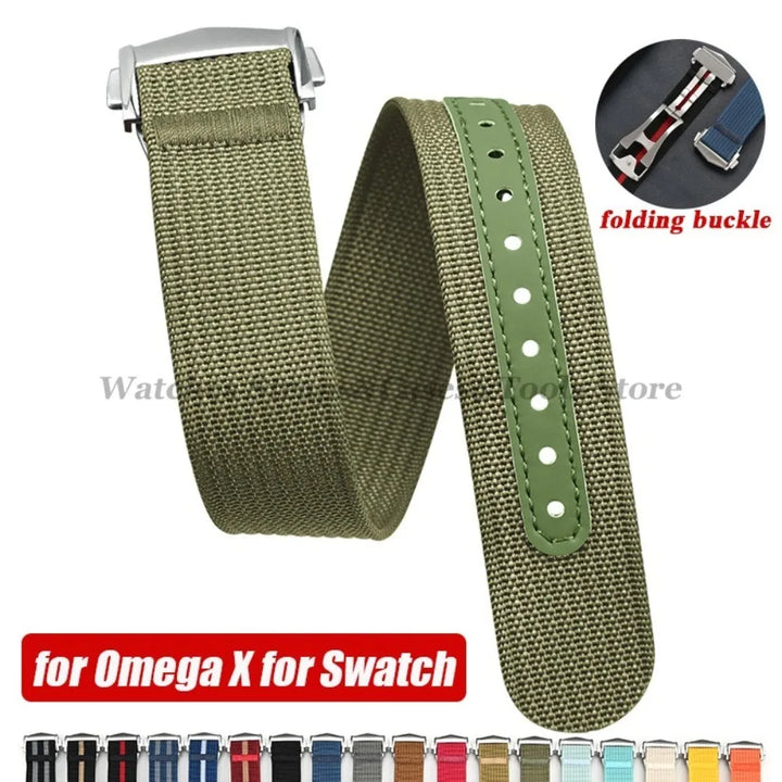 Canvas Nylon Watch Strap – 20-22mm Waterproof