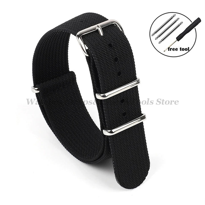 Premium Braid Nylon Watch Strap 18mm 20mm 22mm for Seiko for Huawei Watch Gt2/Gt3 Belt for Military Sport Universal Wristband