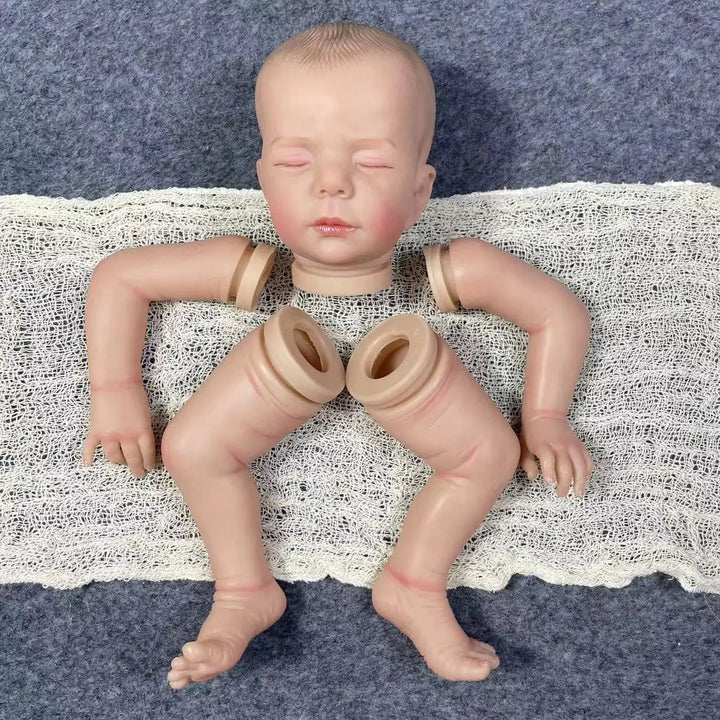 19″ Luise Painted Reborn Doll Kit – Engraved Name & Cloth Body DIY Parts