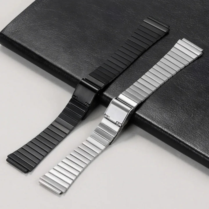 Stainless Steel Watch Strap for CASIO F-91W/A158 Series – 18/20mm Ultra-Thin
