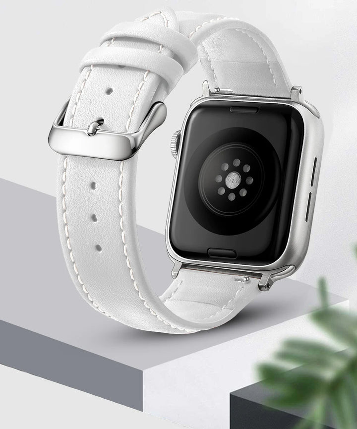 Genuine Leather Apple Watch Band 40–49mm for iWatch Series 3–8 & Ultra