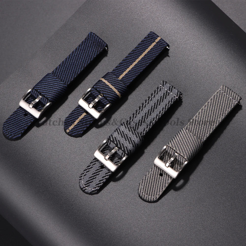 Quick Release Nylon Strap (20–22mm) – Military Style
