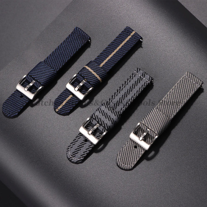 Quick Release Nylon Strap (20–22mm) – Military Style