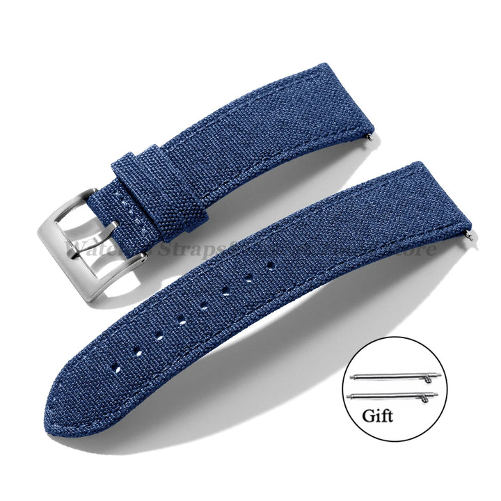 High Quality Sailcloth Watch Strap 18mm 20mm 22mm for Seiko Waterproof Fabric Watchband Quick Release Wristband WatchAccessories
