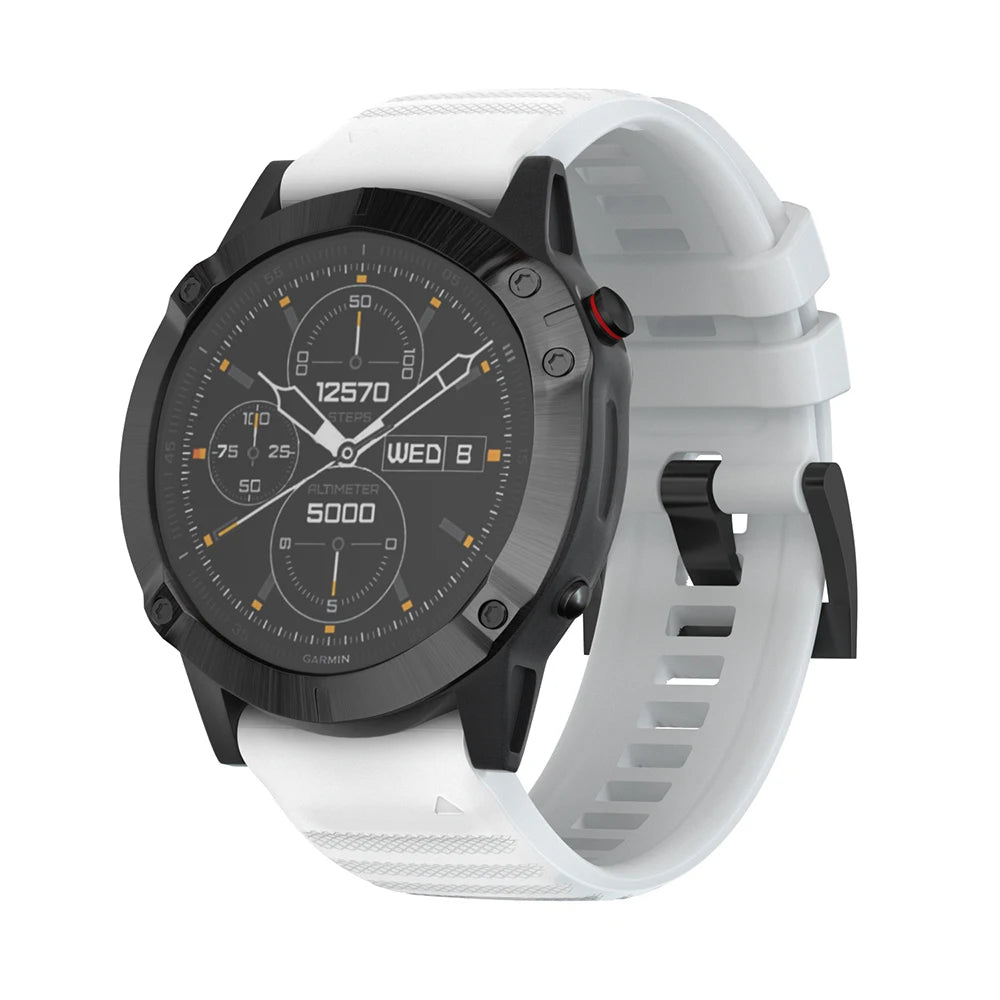 Quick-Fit Silicone Watch Strap – 22–26mm for Garmin Fenix & Epix