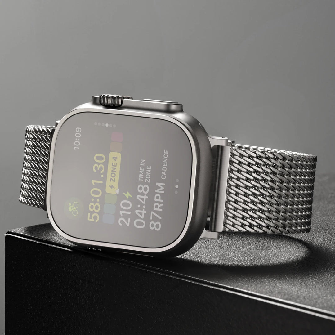 Luxury Milanese Mesh Apple Watch Ultra 2 Band, 316L Stainless Steel Watch Strap, For Apple Watch 49mm 45mm 44mm 41mm 40mm