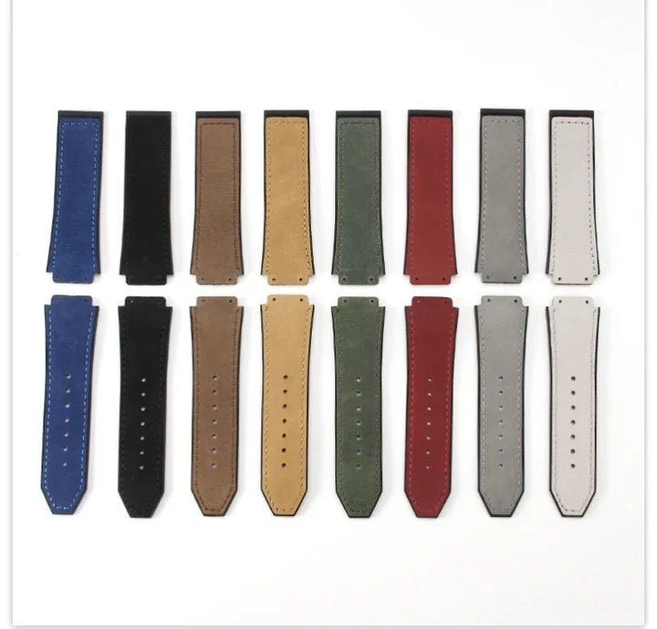 Hublot Yubo Leather & Silicone Hybrid Watch Strap 26×19mm