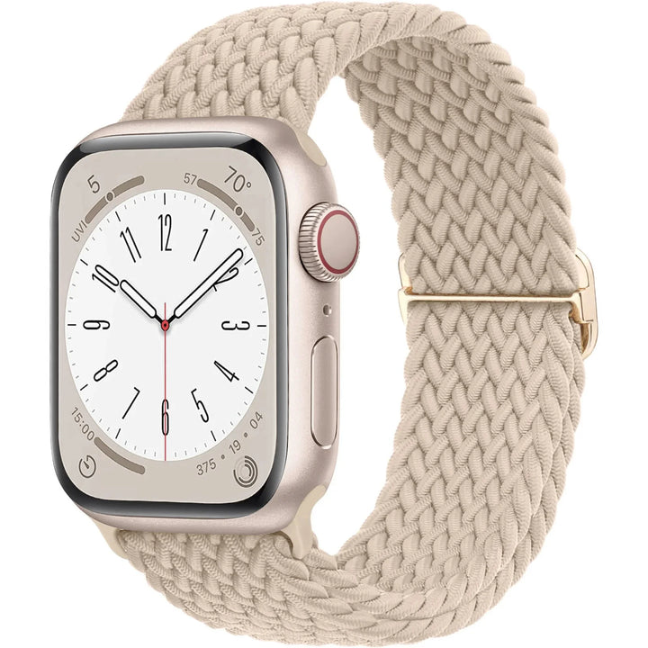 Strap for Apple Watch band 44mm 45mm 49mm 42mm 40 41 46mm Elastic Braided Solo bracelet correa Series 9 10 11 8 7 6 5 SE Ultra 3