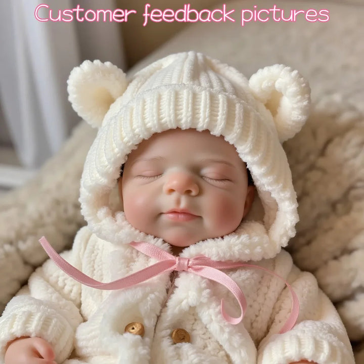 Pascale 13″ Open‑Mouth Silicone Reborn Baby Doll