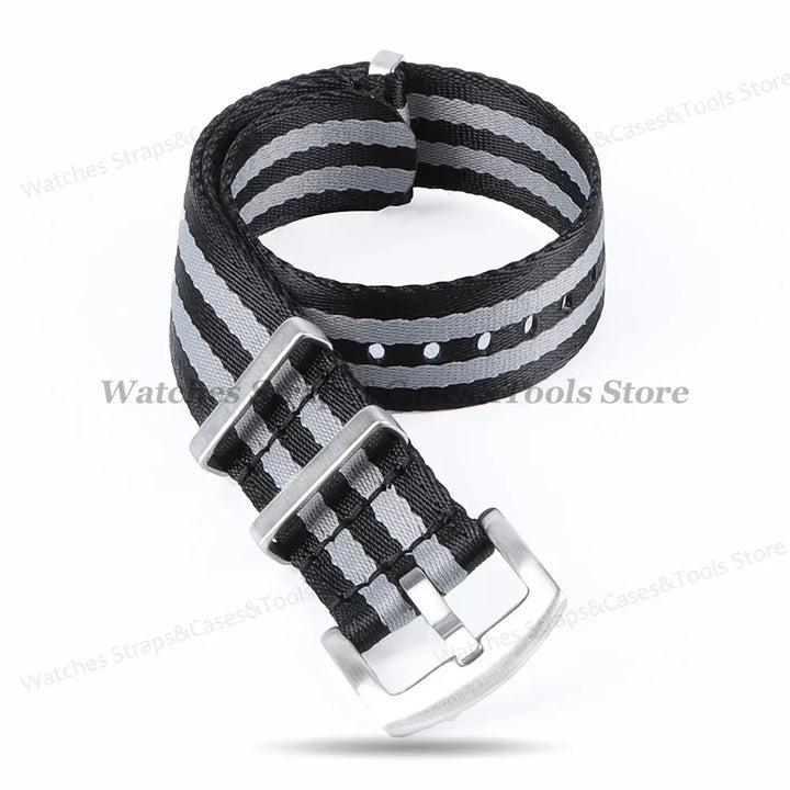 18mm 20mm 22mm Soft Nylon Watchband Bracelet Army Military Men Sport Strap for Omega 007 for Seamaster 300 Replacement Wristband