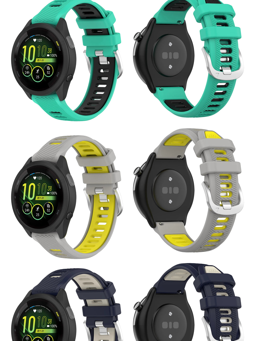 Replacement Watch Band for Garmin Forerunner 255/265 Series – 18/20/22mm