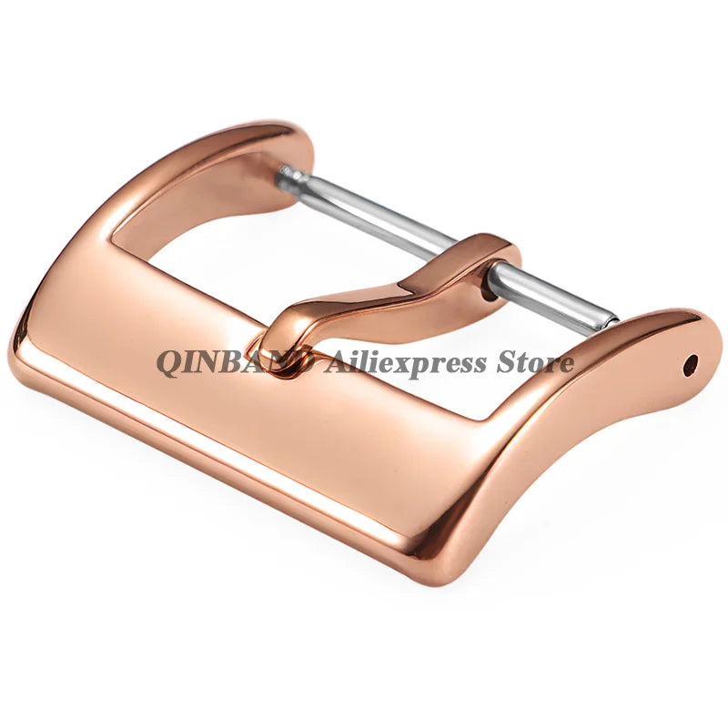 304L Stainless Steel Pin Watch Buckle 16–20mm (Matte/Polished,
