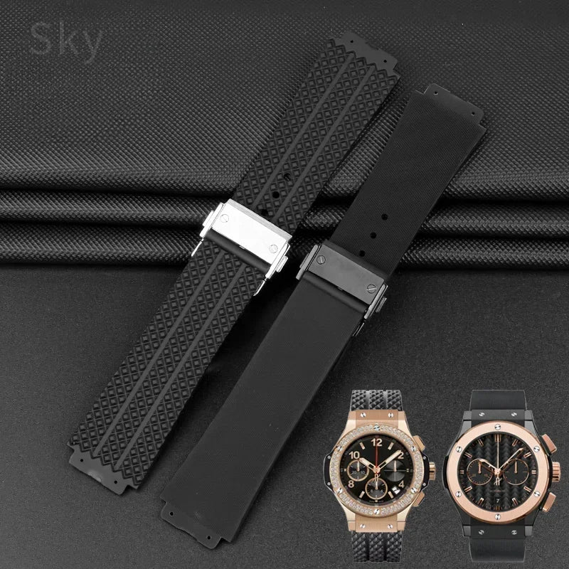 Waterproof Sports Silicone Watch Band 24x17 & 26x19mm (Men & Women)