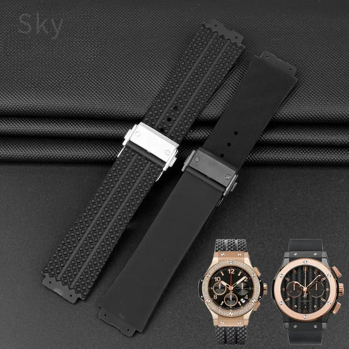 Waterproof Sports Silicone Watch Band 24x17 & 26x19mm (Men & Women)