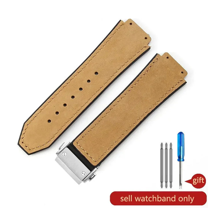 Hublot Big Bang Yuki Leather Watch Strap – Waterproof Suede, Durable