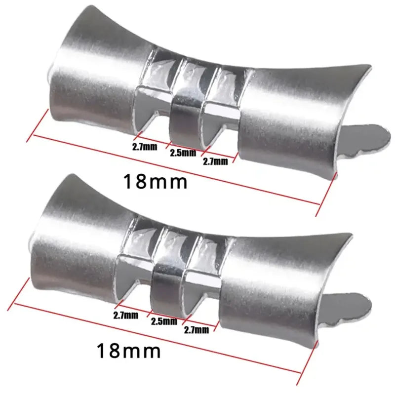 Curved Flat End Stainless Steel Link Adapter 18–22mm for Seiko SKX007/009