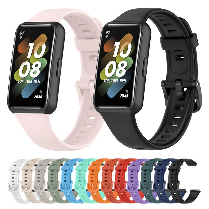 Soft Silicone Watch Strap for Huawei Band 7