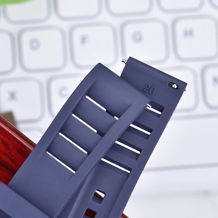 Premium Grade Fluoro Rubber Watch Strap 20mm 22mm For New FKM Watch Bands Diving Bracelet Quick Release Wrist Belt Accessories