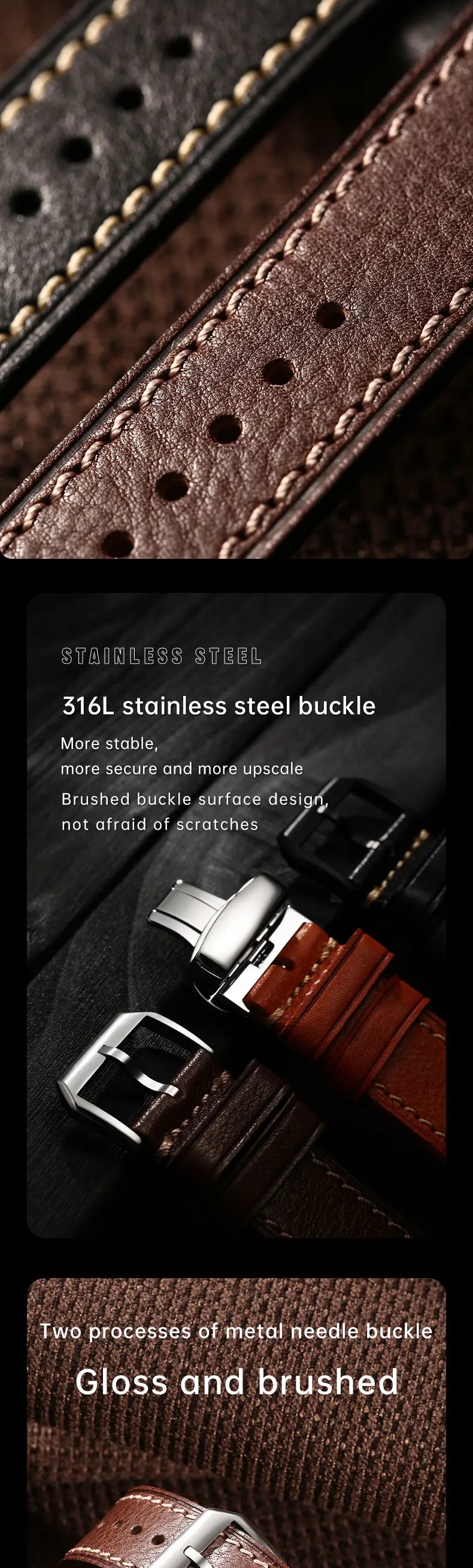 2023New Apple Watch Strap Ultra 2 49mm Series 9 8 7 6 SE 45mm 44mm 41mm 40mm Vegetable Calf Leather Bands For Apple Watch