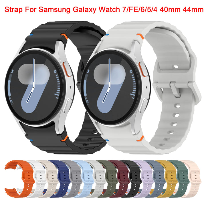 Silicone Sport Watch Strap for Samsung Galaxy Watch 40–45mm & FE Series