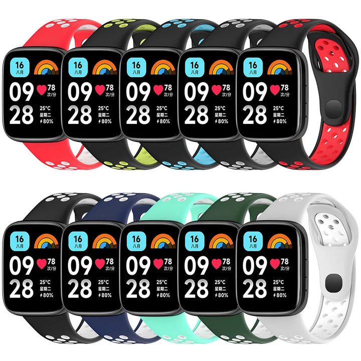 Dual-Color Silicone Strap for Redmi Watch 3/3 Lite