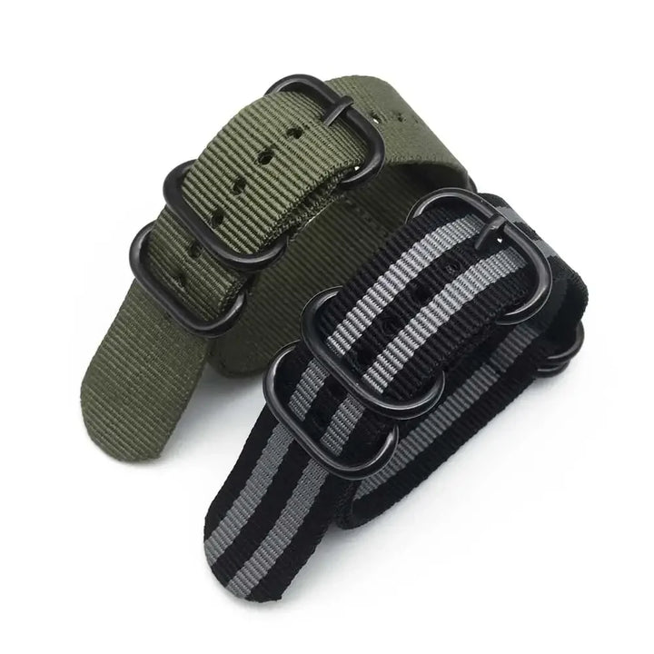 Heavy-Duty Nylon Watch Band 18–24mm