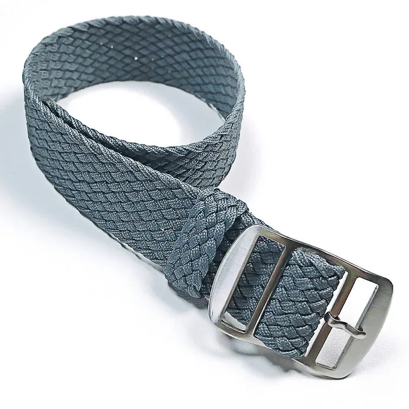 Perlon Woven Nylon Watch Strap (14–22mm)
