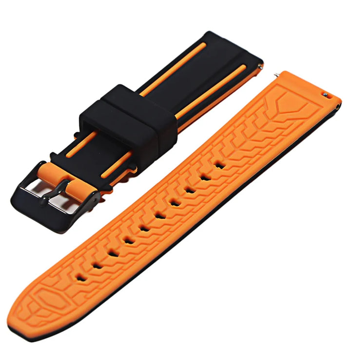 Premium Silicone Quick Release Watch Strap – 20/22/24mm