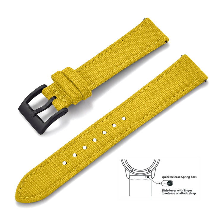 JUELONG Premium Grade Quick Release Watchbands Mixed Leather Nylon Watch Strap 18mm 20mm 22mm For SKX007 SKX009