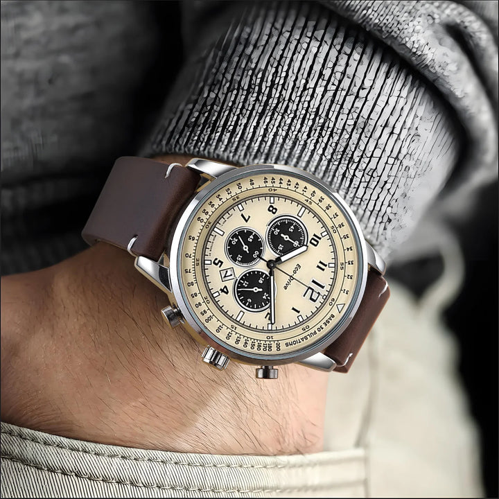 New Sport Vintage Leather Watch Band 18–22mm with Stainless Steel Buckle