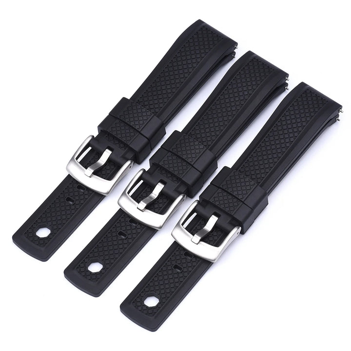 FKM Rubber Watch Strap 20/22mm for Samsung Galaxy 46mm & Huawei GT2/Amazfit GTR 47mm