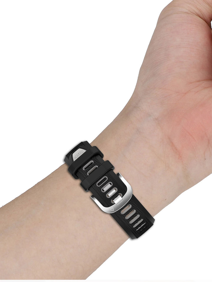 Silicone Sports Strap for Garmin Forerunner, Venu & Vivoactive (18-22mm)