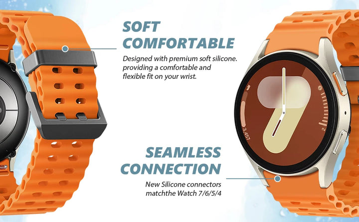 Sport Silicone Watch Band for Samsung Galaxy Watch 40-44mm