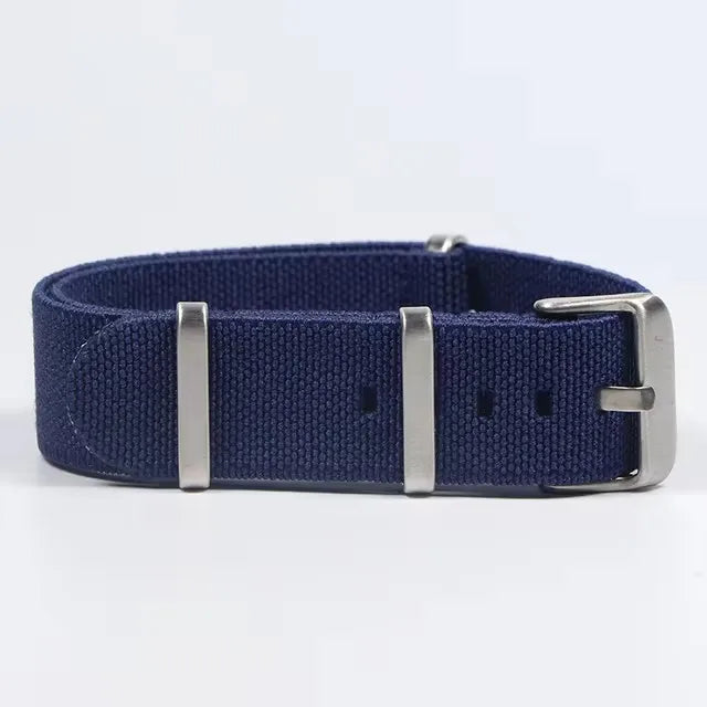 Trendy Nylon Military Watch Strap – 18/20/22mm Elastic French Troops Style