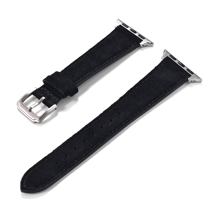 Suede Leather Strap for Apple Watch – Vintage Style (38-49mm)