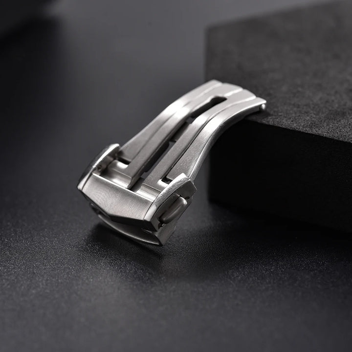 JUELONG Metal Folding Buckles For Omega 18mm 20mm 22mm Steel Brush Buckle Nylon Leather Rubber Watchband Clasp Deployment Clasps