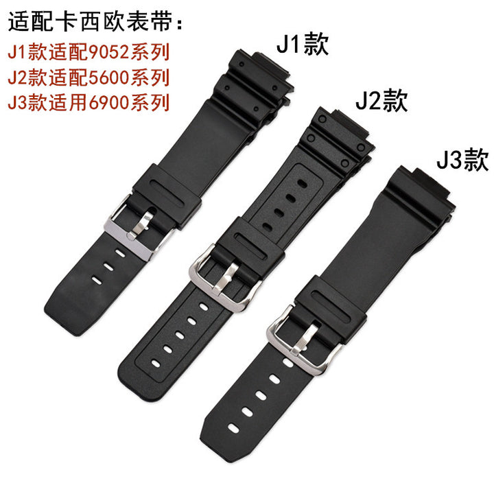 TPU Rubber Watch Strap 16–26mm for Casio G-Shock 9052/5600/6900 Series