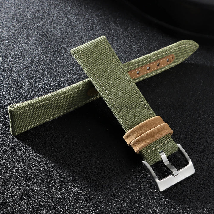 Premium Sailcloth Nylon Strap (20–22mm) – Waterproof QR