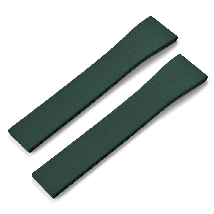 NATOBELT CTS FKM Rubber Watch Band Strap 16mm 18mm 19mm 20mm 21mm 22mm Quick Release Butterfly Cut-to-Size Sweatproof Waterproof