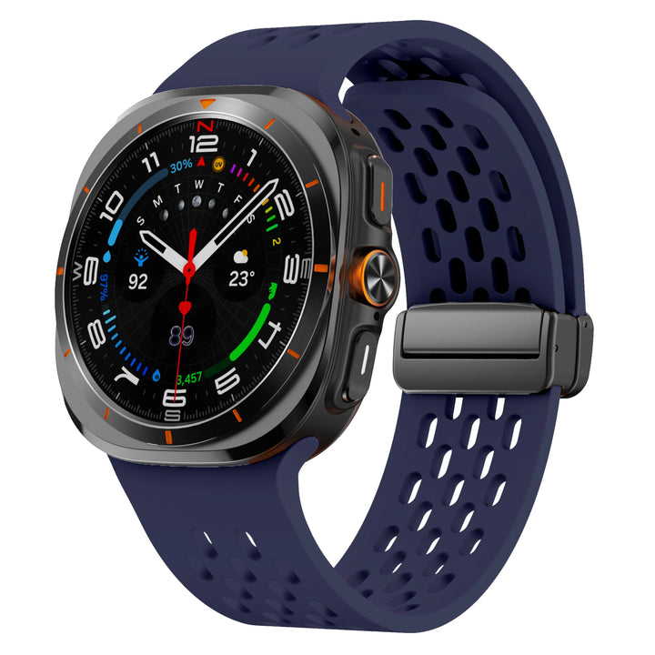 Breathable Silicone Magnetic Strap for Samsung Galaxy Watch Ultra 47mm