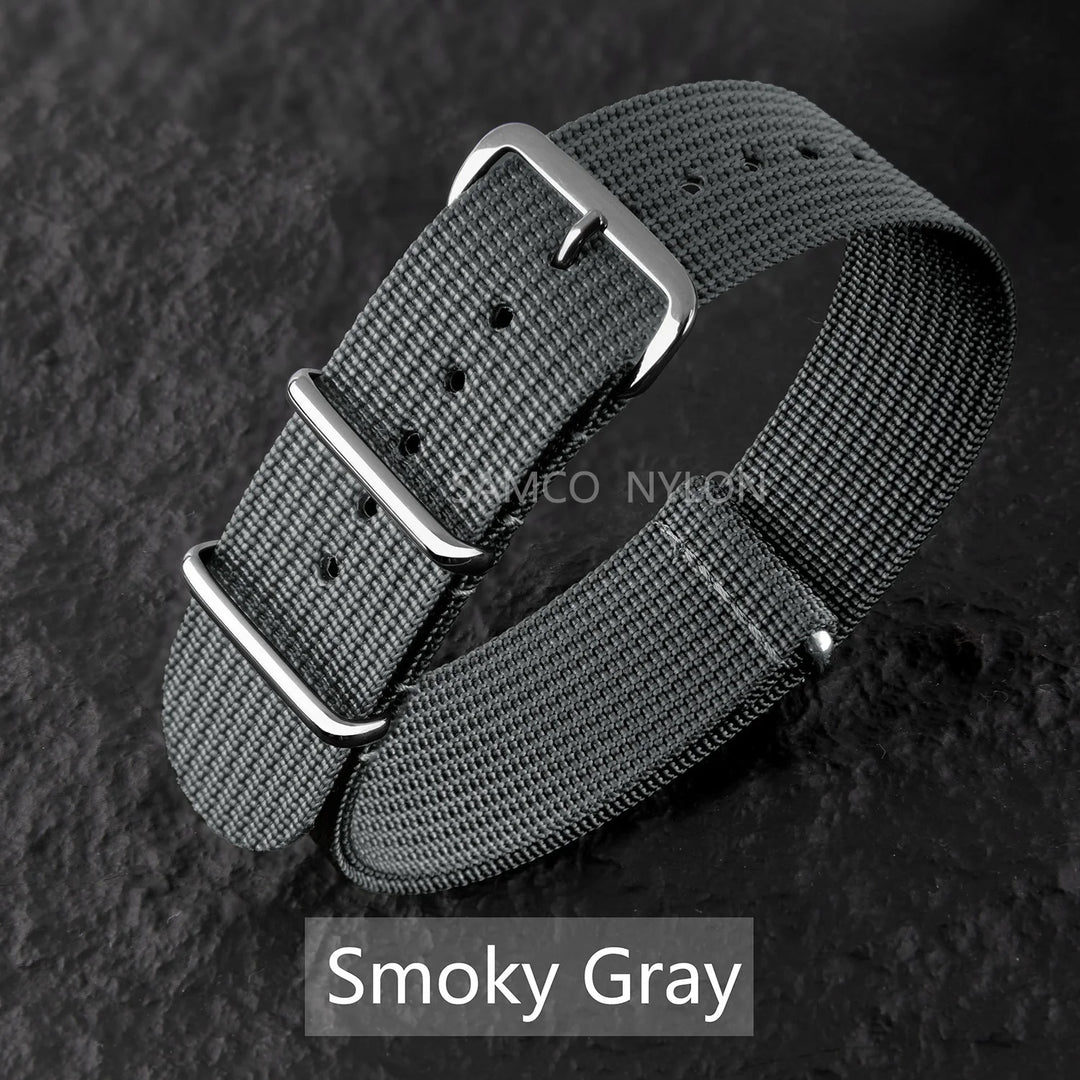 Ribbed Nylon Military Band 18–22mm